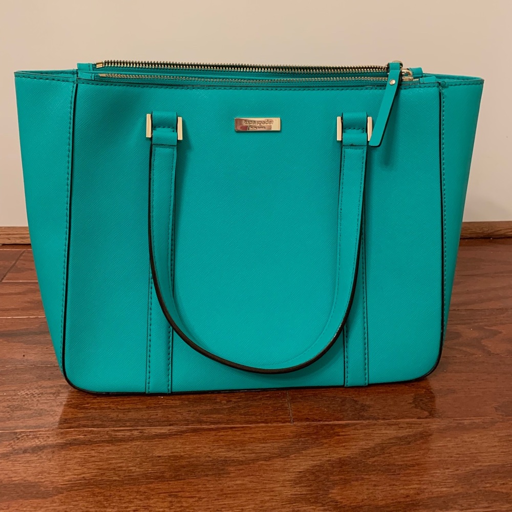 Blue/green Kate Spade shoulder bag